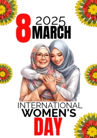 White  International Women Day A1 template