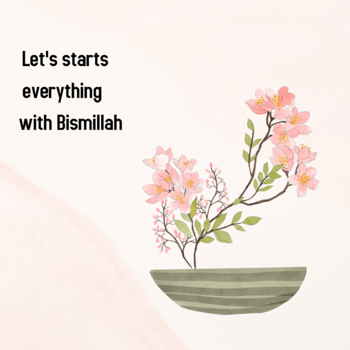 White Islamic  Instagram Post template