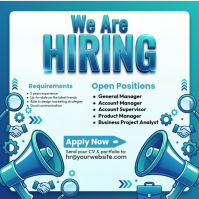 White Job Hiring Instagram Post template