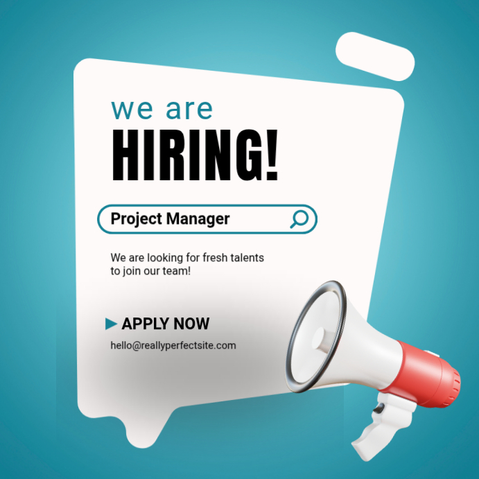 Job Recruitment Instagram Ad Template | PosterMyWall