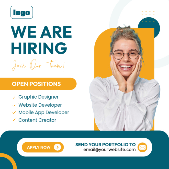 White Job Recruitment Instagram Post Template | PosterMyWall
