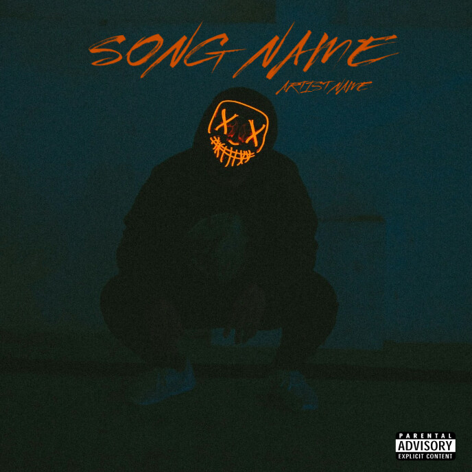 White  Joker Mixtape Album Cover  Album Cover Обложка альбома template
