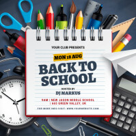 White Joyeux Back To School 2025 Message Instagram template
