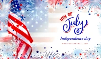 White Joyful 4th Of July Tag Tanda template