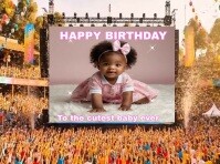 Brown Baby Birthday Celebration งานนำเสนอ Presentation Template