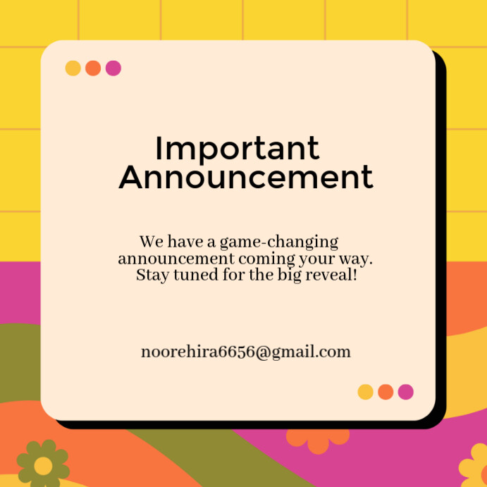 Plantilla de White Joyful Announcement Posters Instagram Post ...