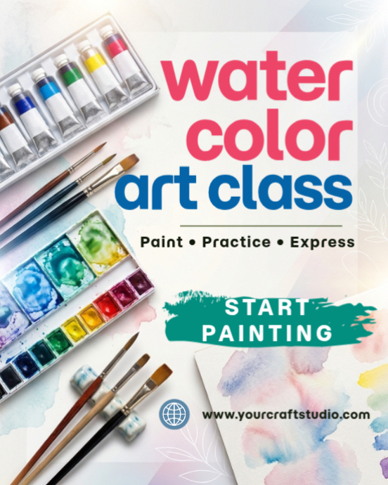 Art Class Instagram Portrait Template | PosterMyWall