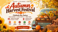 Wit Autumn Harvest Festival Display digitale Template