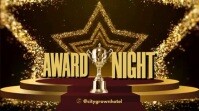 White Joyful Award Night Video  Digital Display (16:9) template