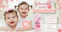 White Joyful Baby Powder  Facebook Shared Image template
