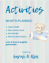White Baby Shower Folder Template - Page 3