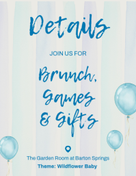 White Baby Shower Folder Template - Page 2