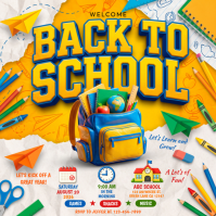 White Joyful Back to School Event Instagram Post template