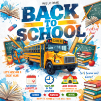 White Joyful Back to School Event Instagram Post template