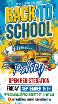 White Joyful Back to School Event Instagram Story template