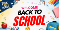 Putih Back to School Obraz udostępniany na Facebooku Template