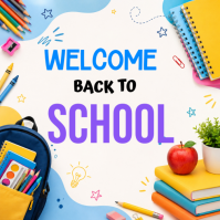White Joyful Back to School Instagram Post template