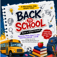 White Back to School Сообщение Instagram Template