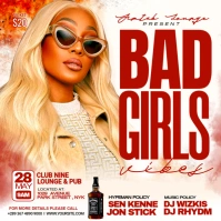 White Joyful Bar Club Party Night House Instagram Post template