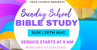 White Bible Study Event Facebook Shared Image Template