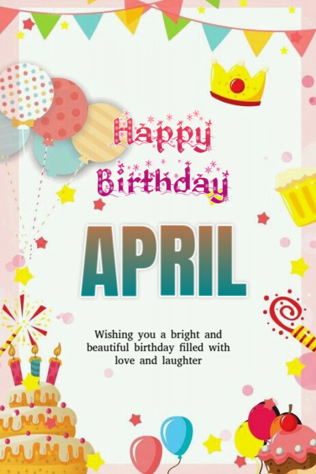 Plantilla de White Joyful Birthday Card Poster | PosterMyWall