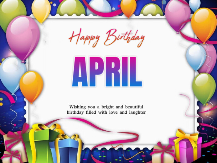 White Joyful Birthday Card Yard Sign Sinal de jardim template
