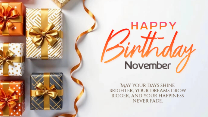 White Joyful Birthday Celebration Digital Display Template | PosterMyWall