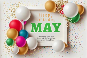 White Joyful Birthday Celebration Label template