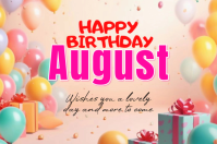 White Birthday Celebration Etykieta Template