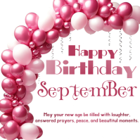 White Birthday Celebration Logo Template