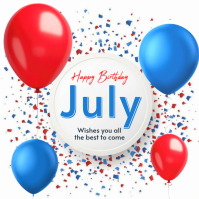 White Joyful Birthday Celebration Logo 徽标 template