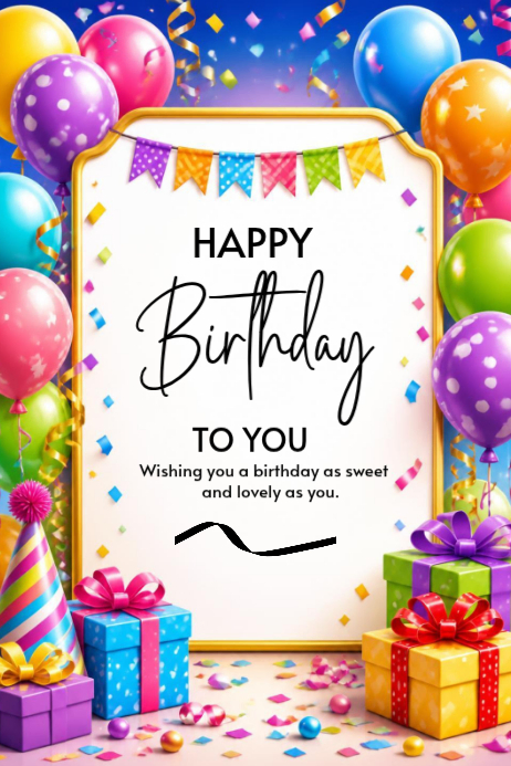 Birthday Celebration Posters Template | PosterMyWall