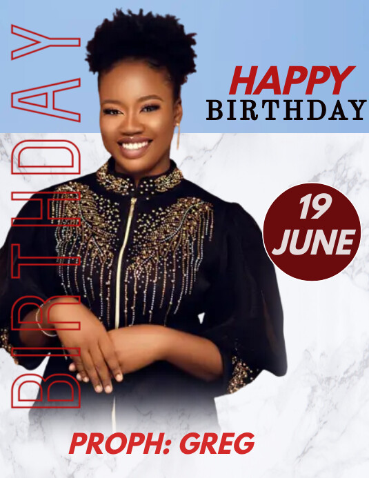 Copy of White Joyful Birthday Flyer (us Letter) | PosterMyWall