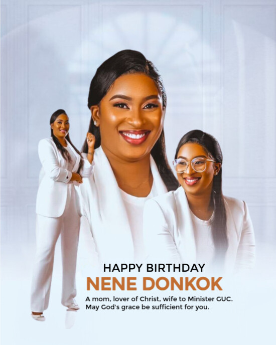White Joyful Birthday Flyer Instagram Portrait template