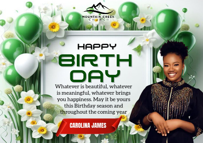 White Joyful Birthday Party A4 Template | PosterMyWall