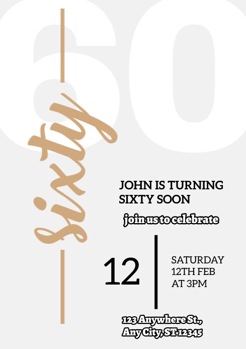 White Joyful Birthday Party A4 Template | PosterMyWall