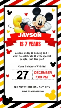 White Joyful Birthday Party  Instagram Story template