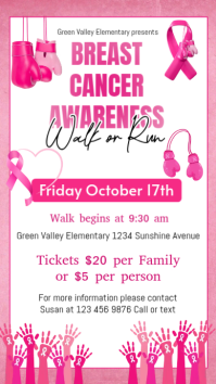 Putih Breast Cancer Awareness Event Instagram Story Template