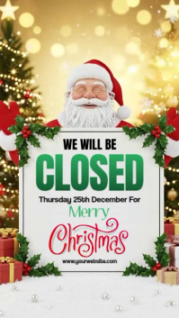 White Joyful Brown 3d Closed On Merry Christmas Instagram Story Instagram Story template