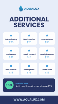 Bianco Car Wash and Detailing Instagram Story Template - Page 3