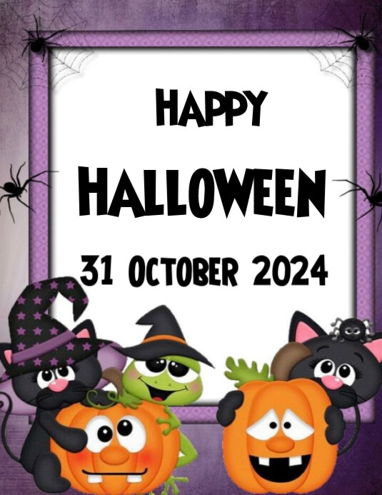 White Joyful Cartoon Character College Flyer (us Letter) Template ...