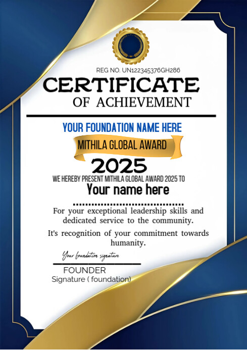 Copy of White Joyful Certificate Of Achievement A4 | PosterMyWall