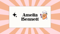 White Chef Business Card Visitekaartje Template - Page 1