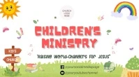 White Joyful Children's Ministry Digital Display (16:9) template