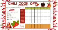 Bianco Chili Cook Off Scoreboard Изображение, которым поделились на Facebook Template