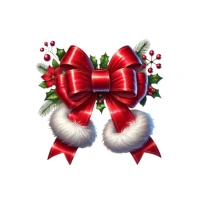 White Joyful Christmas Clipart Instagram Post template