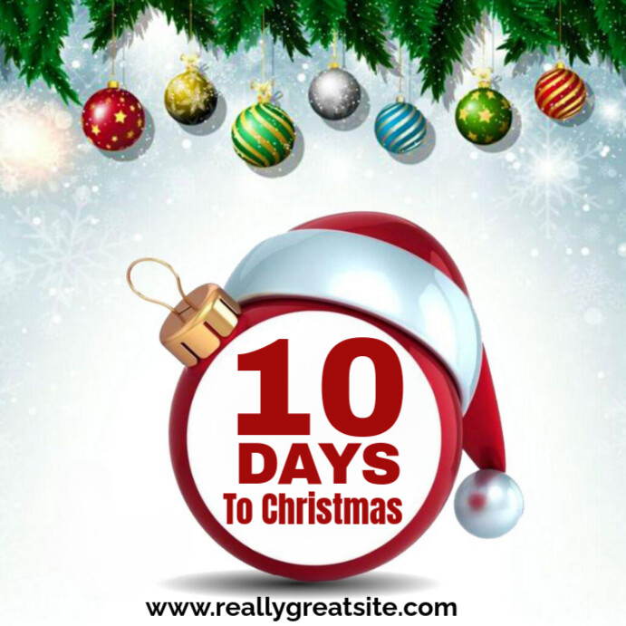 Christmas Countdown Poster Template | PosterMyWall