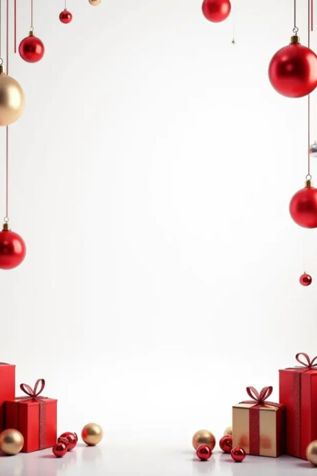 Copy of White Joyful Christmas Design Poster | PosterMyWall