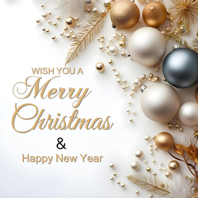 Copy of White Joyful Christmas Greetings Card Instagram Post | PosterMyWall