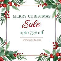 White Joyful Christmas Instagram Post Instagram-bericht template